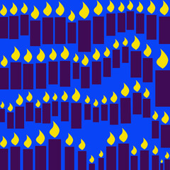 Abstract candle pattern