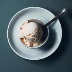 ice cream in a bowl