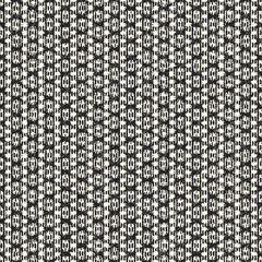 Monochrome Irregularly Woven Textured Striped Pattern