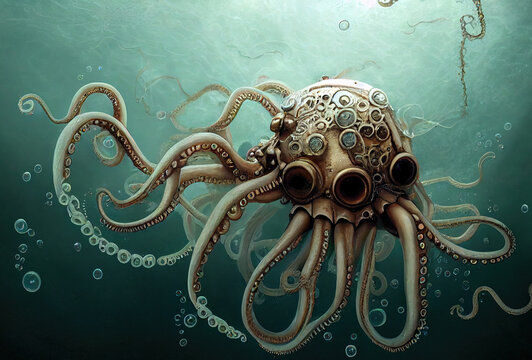 Steampunk Octopus 