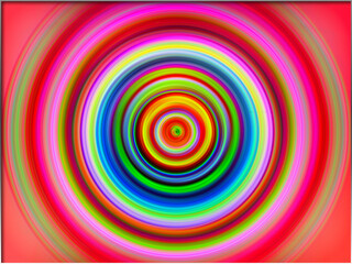 Abstract, Multiple Colours, Circular Shapes, within a Border     digital art