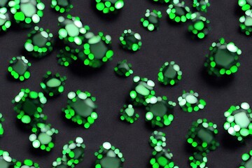 Emerald Crystal Gem Jewel Seamless Texture Pattern Tiled Repeatable Tessellation Background Image