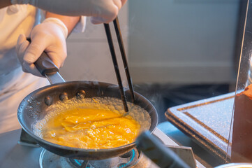 ホテルのエッグステーション