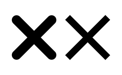 Obraz premium Close icon vector for web and mobile app. Delete sign and symbol. cross sign