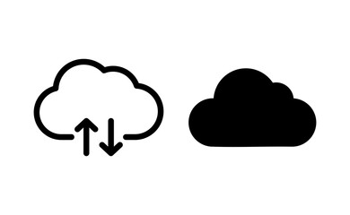 Cloud icon vector for web and mobile app. cloud sign and symbol