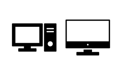 Computer icon vector for web and mobile app. computer monitor sign and symbol