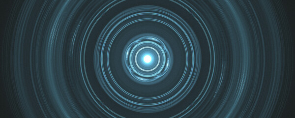 blue energy light ball background in circle