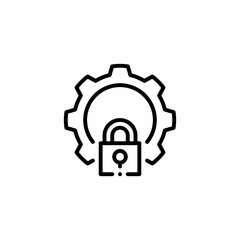 gear lock icon