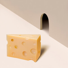 Hole in the wall and cheese
