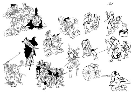 ukiyoe japanese art 殿方 浮世絵 日本画 着物 和服 商人 町人 日本人
