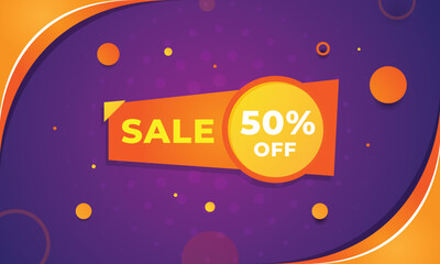 Flash sale background with discount