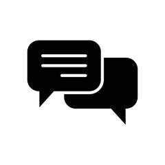 bubble speech icon vector design template in white background