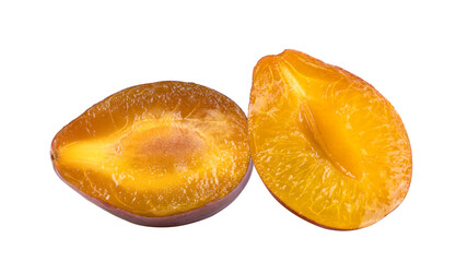 prune or plum isolated on transparent png
