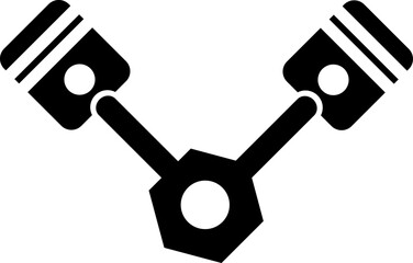 piston icon vector symbol template on white background..eps