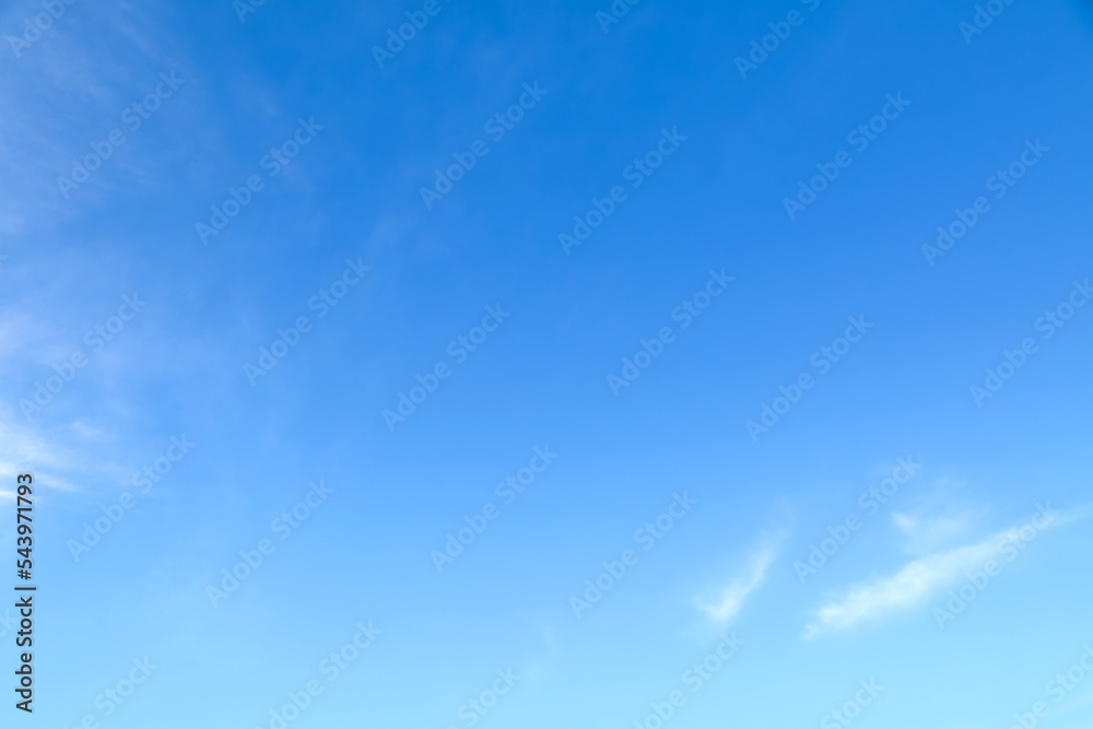 Wall mural blue sky with beautiful natural white clouds