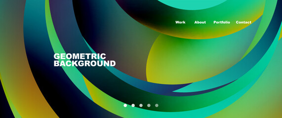 Fluid shapes vector abstract background