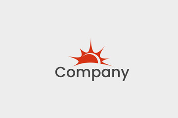 Illustration vector graphic of sun or sunset or sunrise. Good for logo