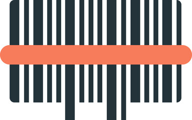 barcode illustration in minimal style