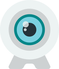 security camera illustration in minimal style