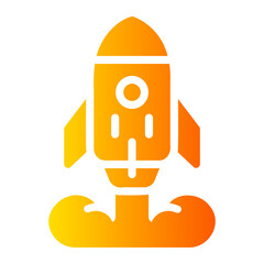 rocket gradient icon