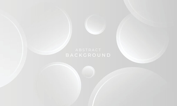 Abstract round white background