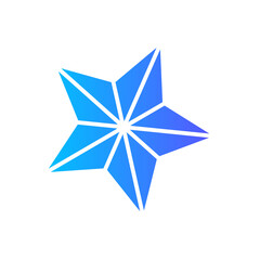 Obraz premium Star gradient icon