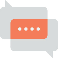 speech box illustration in minimal style