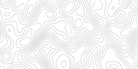 Topographic map background geographic line map with elevation assignments. Modern design with White background with topographic wavy pattern design.paper texture Imitation of a geographical map shades