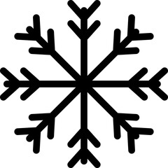  Snowflake vector icon isolated on transparent background, Snowflake transparency logo concept.eps
