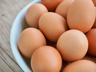 신선한 갈색계란, 음식, 요리재료