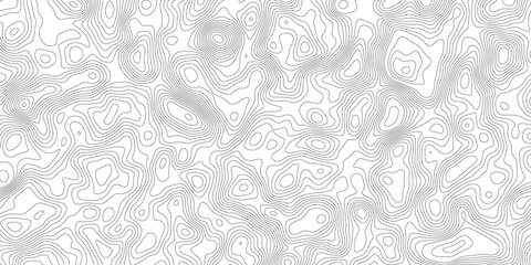 Topographic map background geographic line map with elevation assignments. Modern design with White background with topographic wavy pattern design.paper texture Imitation of a geographical map shades