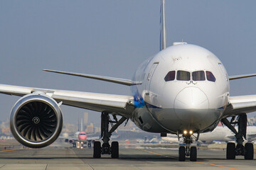 Fototapeta na wymiar nose of an airplane