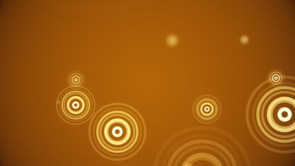 カラフルな背景に円が湧き出る