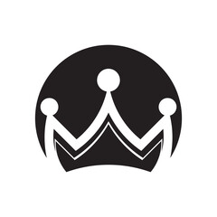 Crown logo template vector icon