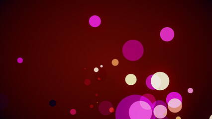 カラフルな背景に円が湧き出る