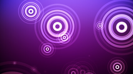 カラフルな背景に円が湧き出る