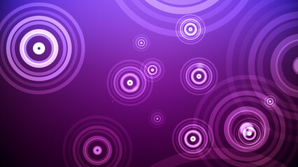 カラフルな背景に円が湧き出る