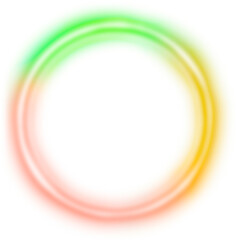 Fototapeta premium Rainbow colored neon frame