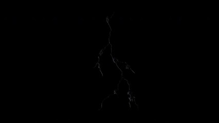 Growing wall crack, sheetrock, and other debris effect background footage motion graphics, or as a background or overlay 4K drag and drop  editing software supporting blending modes