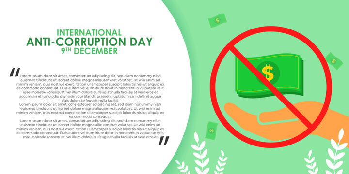 Vector illustration for International Anti-Corruption Day