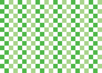 green Checkerboard Background Vector Abstract Seamless Pattern popular grid pattern Print on the wall or the tablecloth.