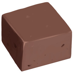 Chocolate fudge hand drawn illustration