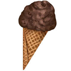 Choc ball hand drawn illustration