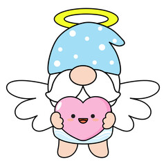 Gnomes Angel Filled Clipart