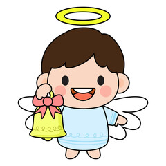 Kids Angel Filled Clipart