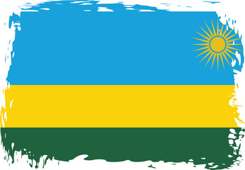 Grunge Rwanda flag.flag of Rwanda,banner vector illustration. Vector illustration eps10.