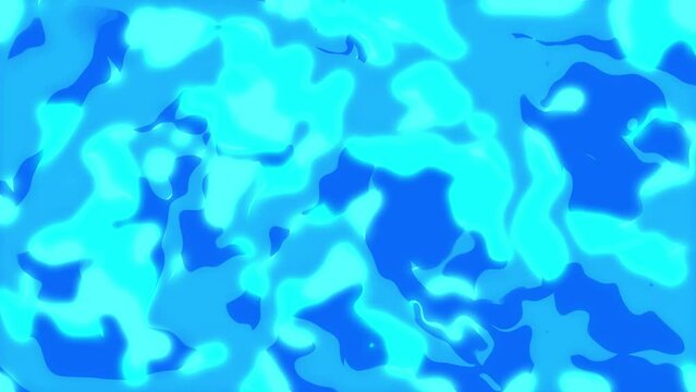 プールや海などの水面が光り、ゆらゆらと揺れるようなイメージのアブストラクトなアニメーション素材