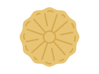 和菓子の「もなか」のイラスト