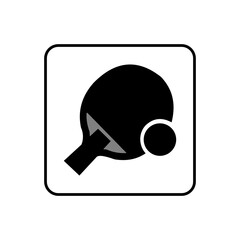 table tennis icon vector