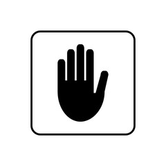 Palm icon vector